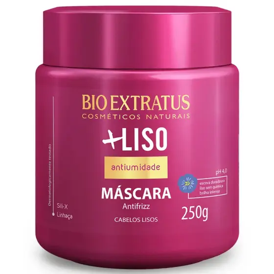 Máscara Capilar Bio Extratus +Liso 250g (CABELOS LISOS ,ANTIFRIZZ)
