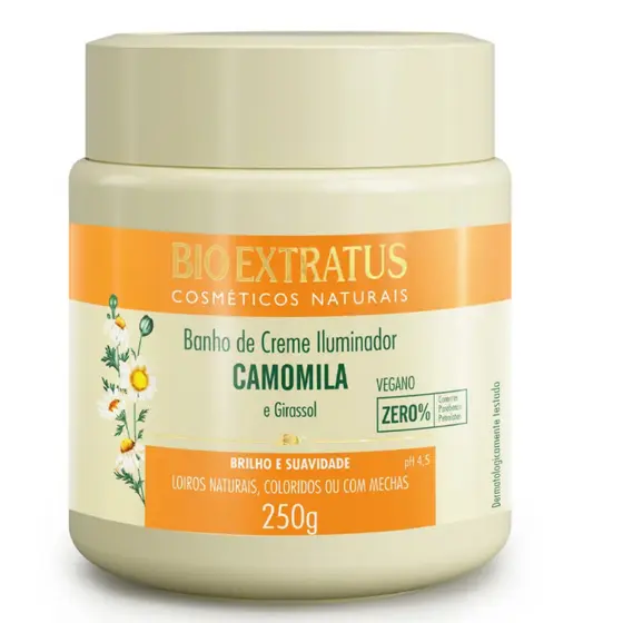 Banho de Creme Bio extratus Camomila 250g (BRILHO E SUAVIDADE )