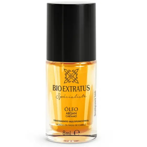 Óleo Capilar Argan e Cártamo Bio Extratus 8ml - Proteção Antifrizz e Brilho Intenso