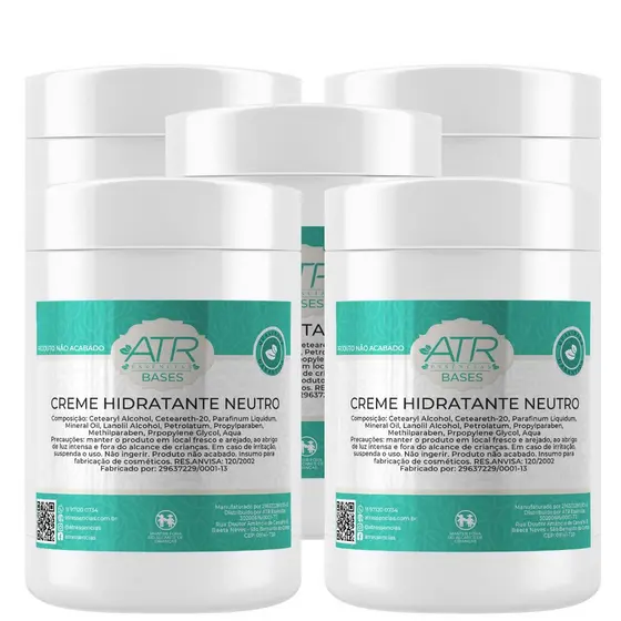 Base para Creme Hidratante Neutro Cosméticos ATR Essências