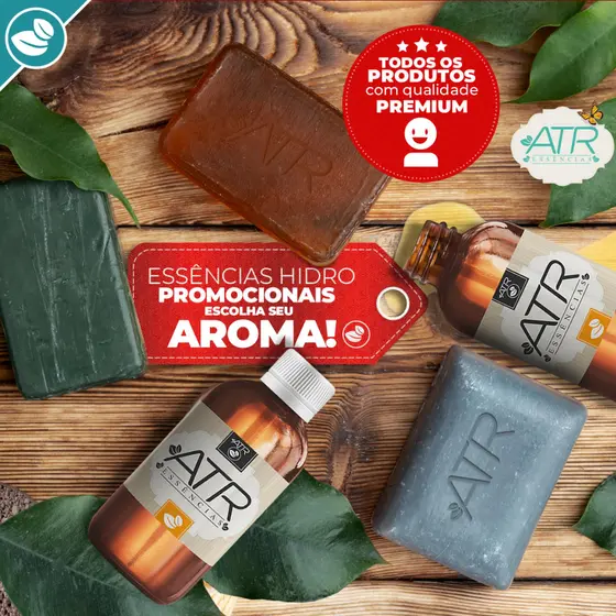 Essência Hidrossolúvel (Água) para Cosméticos e Aromatizadores 100ml - ESCOLHA NA VARIAÇÃO