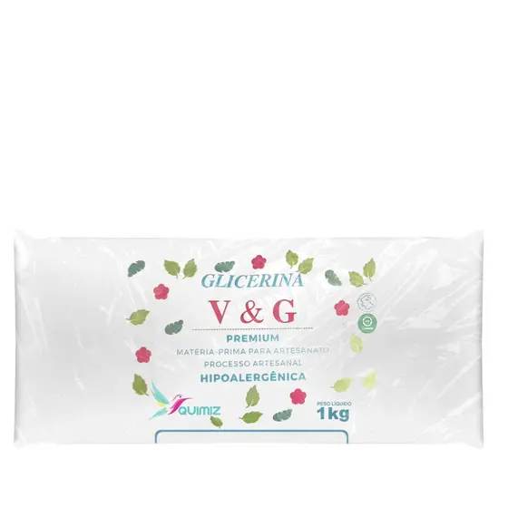 Base Glicerina Premium V&g Para Sabonete 1kg - Escolha