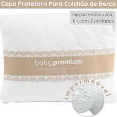Capa Protetora de Colchão Impermeável Para Berço Americano Matelada