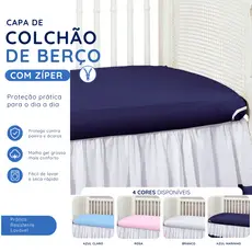 Capa para colchão protetor de colchão berço
