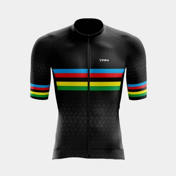 Camisa Ciclismo Masculina Camiseta Manga Curta Zíper Total Bolsos Roupa Bike Pedal Mtb