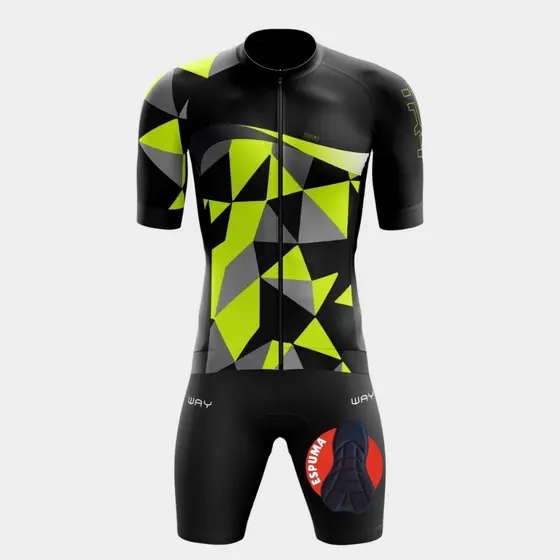 Conjunto Ciclismo Masculino Kit Roupa Camisa Premium Short Bermuda Espuma Acolchoado Bike MTB