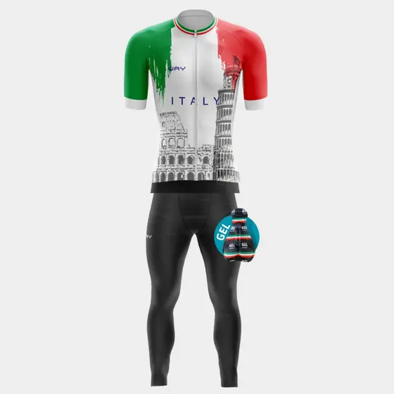 Conjunto Ciclismo Masculino Camisa Slim Ziper Total Calça Gel Conforto Inverno Bike Pedalar