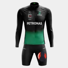 Roupa de Pedalar Masculina Conjunto Camisa e Bermuda Acolchoada Proteção Solar