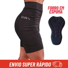 Bermuda Ciclismo Feminina Short Forro Espuma Densidade Alta Profissional Bike Roupa Para Pedal MTB