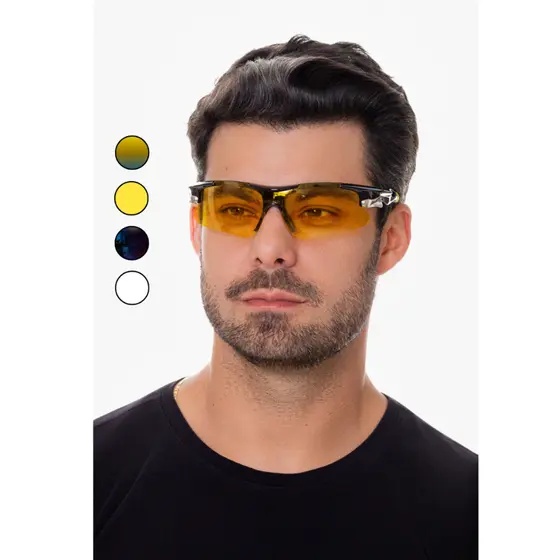 Óculos Esportivo Ciclismo Bike Corrida Proteção Uv Esportes WAY Beach Tênis