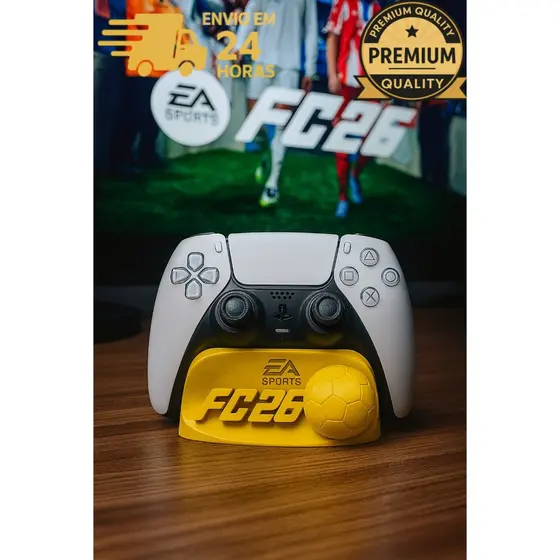 Suporte Controle Gamer EA SPORTS FC 26 – PS5, Xbox Series X|S e One | Design Premium