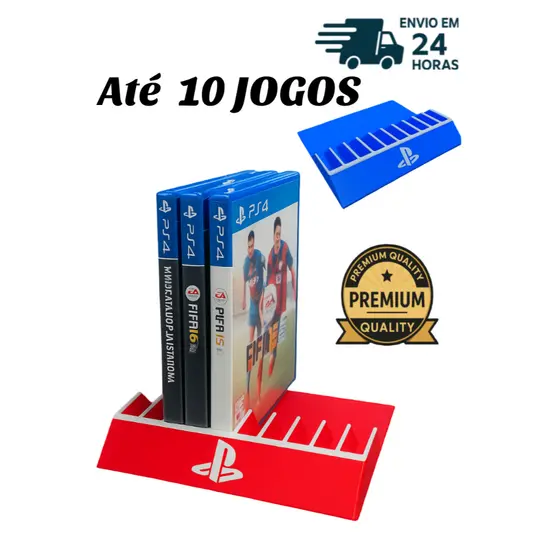 Organizador Jogos Playstation | PS3 PS4 PS5 | Até 10 JOGOS