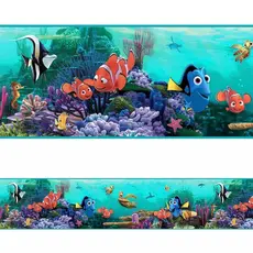 Faixa Decorativa Border Procurando Nemo Mar Azul Peixes Oceano Animais Marinhos 1 Metro