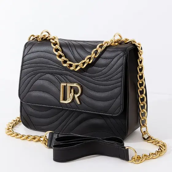 Bolsa Feminina Pequena Alça De Corrente Transversal Lançamento