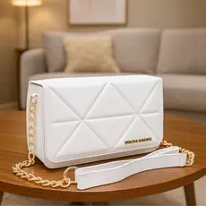 Bolsa Feminina Pequena Alça Transversal em Corrente Estilosa Dia a Dia Moderna Casual Luxuosa Oferta