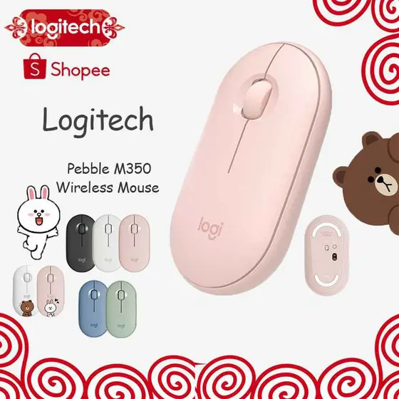 Logitech M350 M330 Mouse Sem Fio Bluetooth Silencioso Plus Gaming Mouse Com Plug-and-Use Adaptador Receptor USB