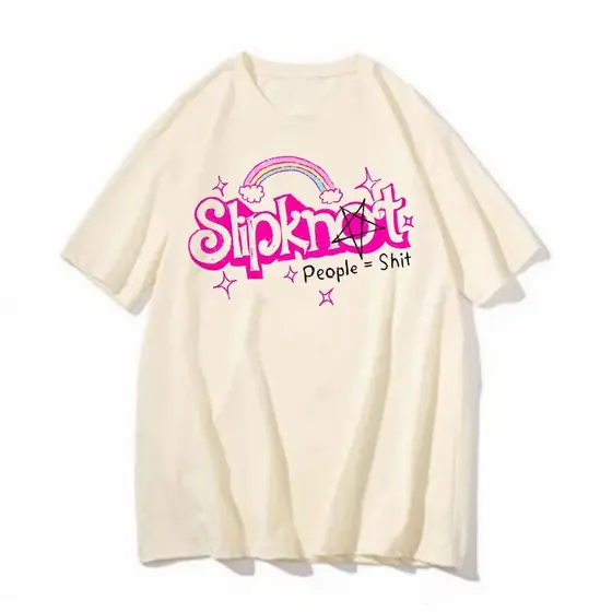 Camiseta Slipknot banda rock blusa feminina masculina peaple shit art divertida camisa