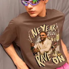 Camisa Neymar Ano Novo 2026 Reveillon Camiseta Unissex Frase Raveon Neyear Algodão Premium