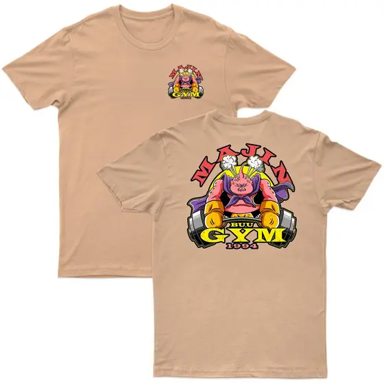 Camiseta Meme Humor Dragon Ball Academia Treino Majin Buu GYM Camisa 30.1 Algodão  Moda Treino