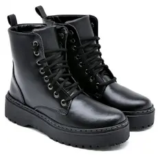 Bota Feminina Coturno Tratorado Blogueira Moda 2024