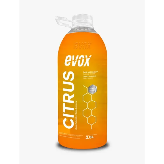 Shampoo Automotivo Evox Citrus Neutro Lava Autos 2,8Litros