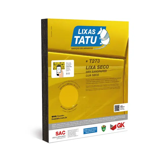 Lixa Seco Grão 120 ( 230 mm x 280 mm ) T273 TATU