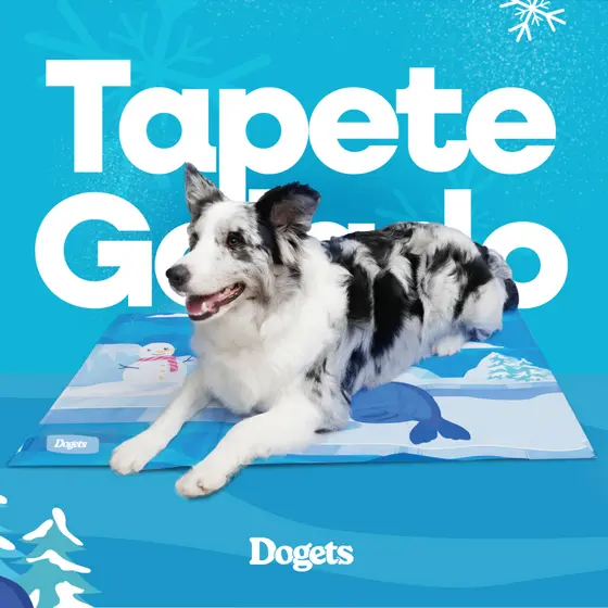 Tapete Refrescante Pet Gelado Tamanho M 90x60cm Dias Quentes Verão Cachorros Gatos Frescor