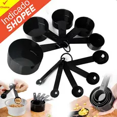 Kit Colheres Medidoras Para Receita Uso Profissional E Caseiro 10 Peças