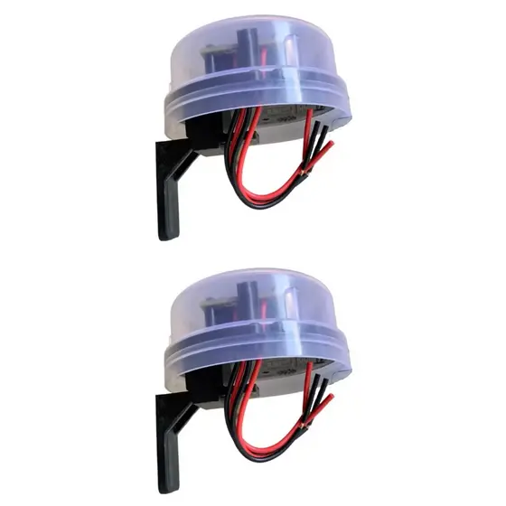 Kit 2x Relé Fotocélula Corujito Qualitronix Iluminação Automática Bivolt Com Suporte Original