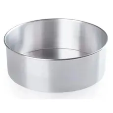 Forma Redonda para Bolo Fundo Fixo 30x10cm Alta em Alumínio