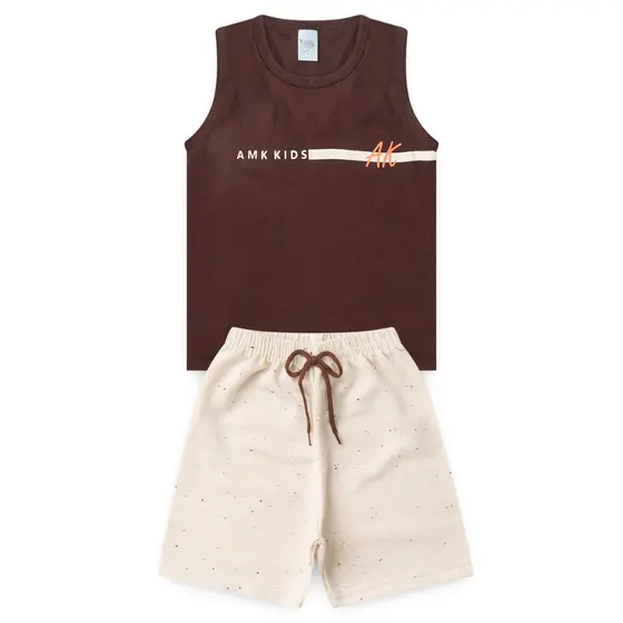 Conjunto Infantil Menino Masculino Camiseta e Bermuda L07