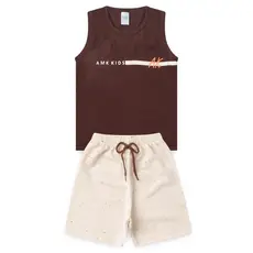 Conjunto Infantil Menino Masculino Camiseta e Bermuda L07