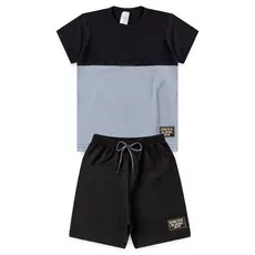 Conjunto Infantil Menino masculino Camiseta e Bermuda L20