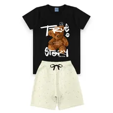 Conjunto Infantil Menino Masculino Bermuda e Camiseta L30