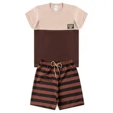 Conjunto Infantil Verão Camiseta e Bermuda Menino L53