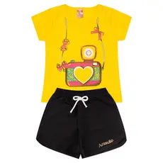 Conjunto Baby Look Menina Infantil L36