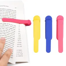 Kit 3 Marcadores de Página Inteligente Silicone Flexível para Livros e Cadernos Marca Página