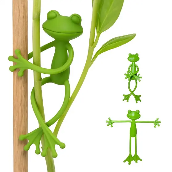 Suporte em Silicone Formato Sapo para Plantas e Organização de Cabos