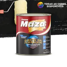 Tinta Esmalte Sintético Brilhante Direto na Ferrugem Antiferrugem Todas as Cores Lisas 900ML Ferugem