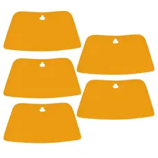 Kit 5 Espátula Plástica Celulóide Atlas para de cimento Queimado massa, rejunte, Resina, gesso