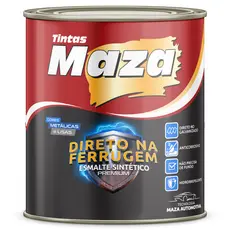 Direto na Ferrugem Tinta Para Portão Enferrujado Ferro Esmalte Sintético 900ml Maza
