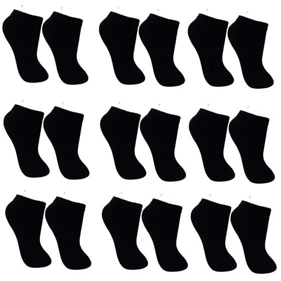 Meias Infantis Cano curto Kit com 9 Pares 10-12 Ultra Conforto