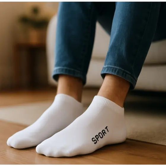 Kit com 3/6/9 ou 12 Pares de Meias Unissex Cano curto Juvenil Tamanho Único 31-35