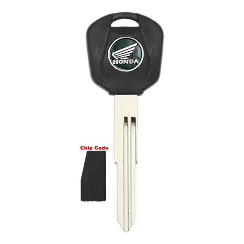 Chave Moto Honda Preto+ Chip Hornet Cb600 Cb1000
