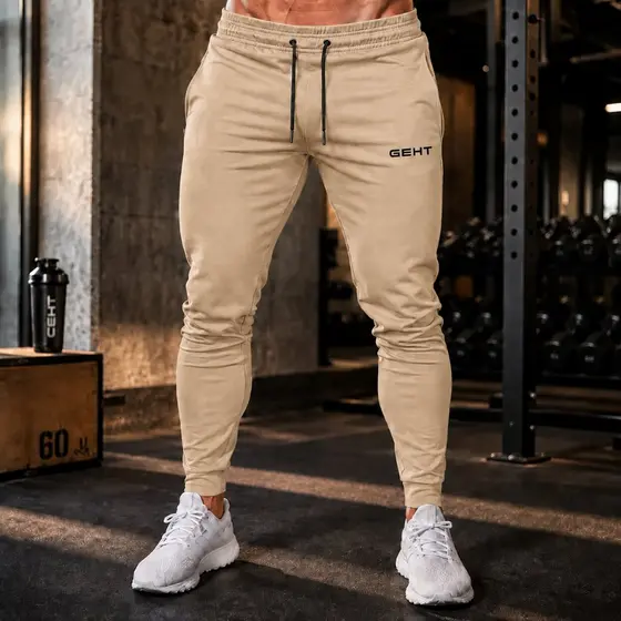 Calça Moletom De Academia Jogger Com Bolso Treino Confortável Flanelada