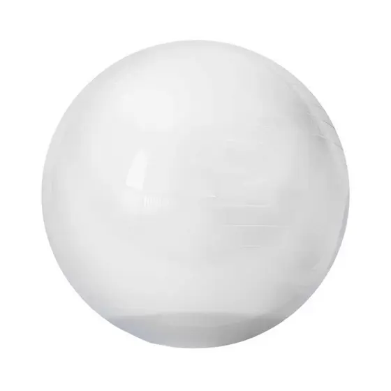 Bola Fitness Média para Pilates Yoga Fisioterapia Transparente 65 cm Ginástica Alongamento Sem Bomba