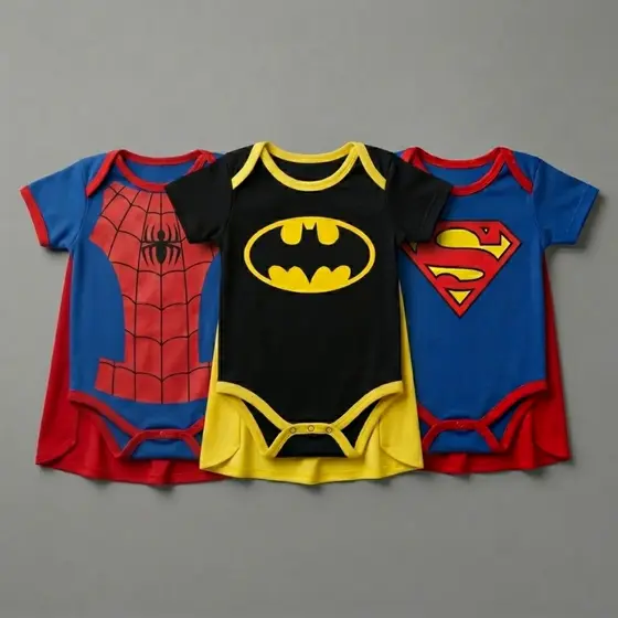 Body Infantil Super Herói Bebê Menino - 0 a 6 Meses