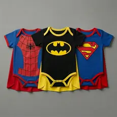 Body Infantil Super Herói Bebê Menino - 0 a 6 Meses