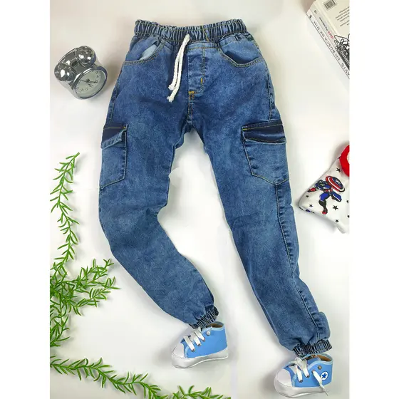 Calça Cargo Jogger infantil da moda masculina