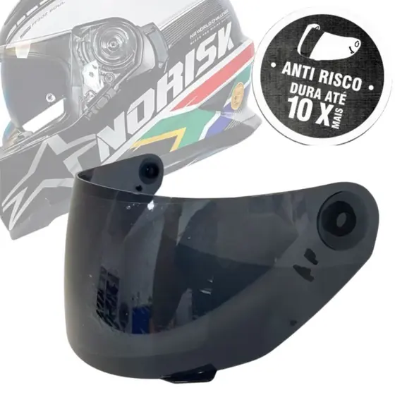 TSF | Viseira Antirisco Fumê Capacete Norisk Soul Ff302